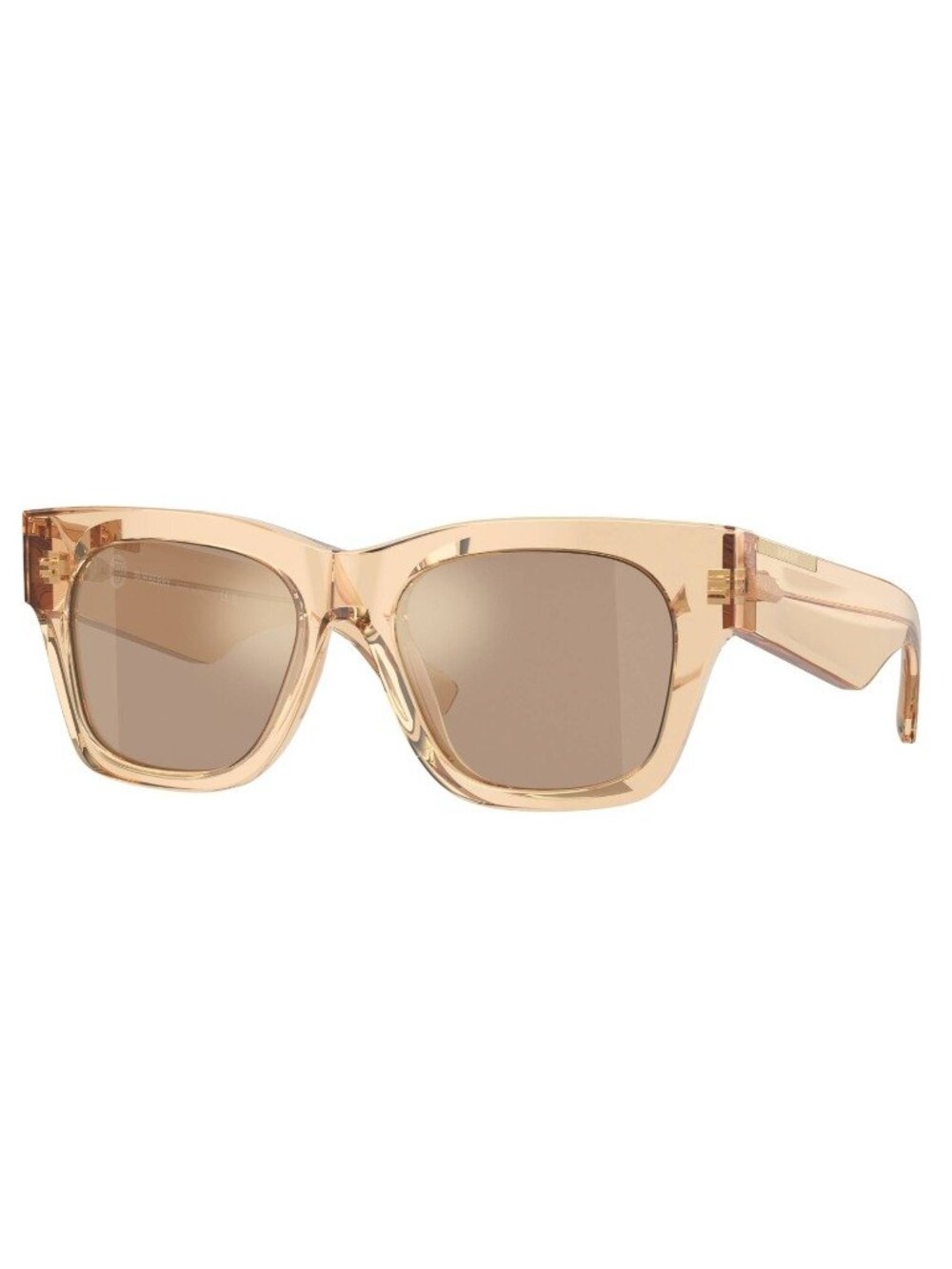 BURBERRY BE4424 40635A Brown Mirror Gold Women's 52 mm Sunglasses